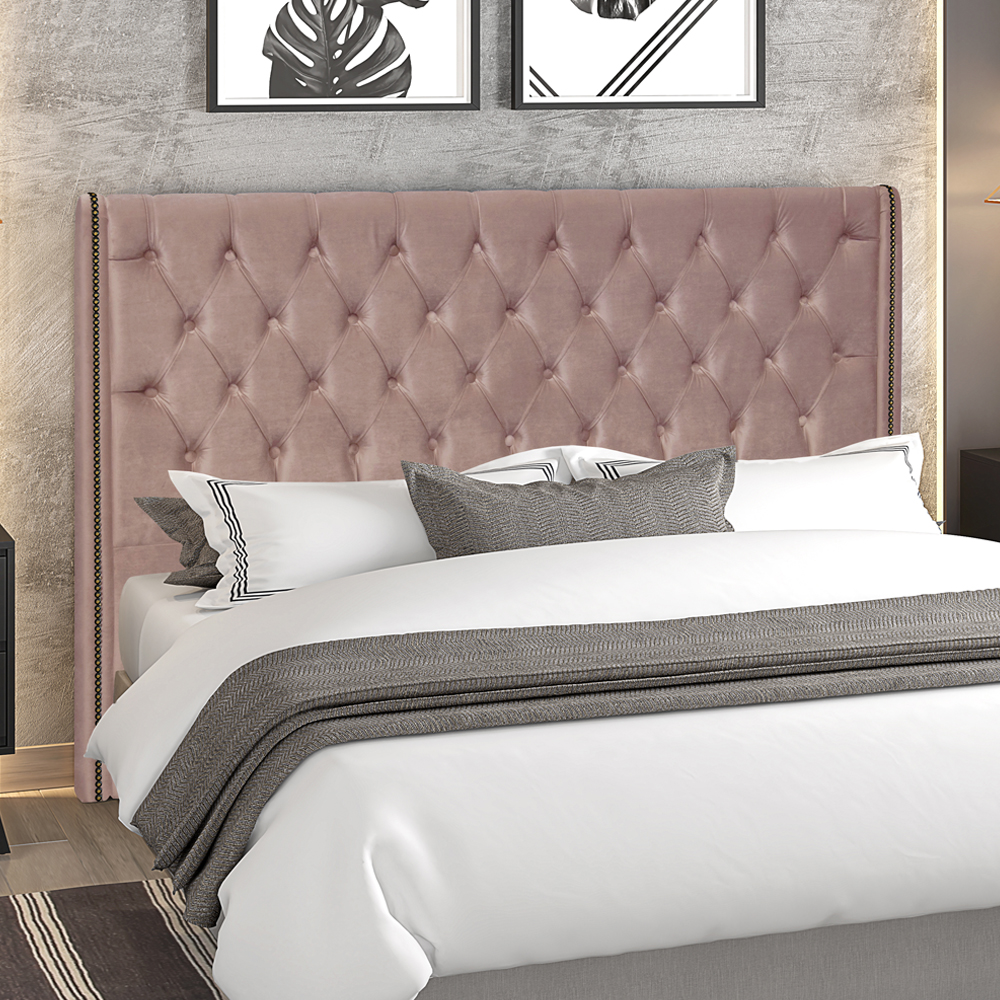 Cabeceira Casal 140 cm Firezz Veludo SL 949 Peer