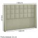 Cabeceira Casal 140 cm Genov Veludo SL 940 Peer
