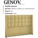 Cabeceira Casal 140 cm Genov Veludo SL 941 Peer
