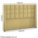 Cabeceira Casal 140 cm Genov Veludo SL 941 Peer
