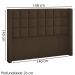 Cabeceira Casal 140 cm Genov Veludo SL 942 Peer