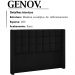 Cabeceira Casal 140 cm Genov Veludo SL 944 Peer