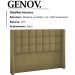 Cabeceira Casal 140 cm Genov Veludo SL 945 Peer