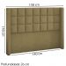 Cabeceira Casal 140 cm Genov Veludo SL 945 Peer