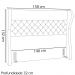 Cabeceira Casal 140 cm Hav Linho E Corano SL 74 TCS 721 Peer