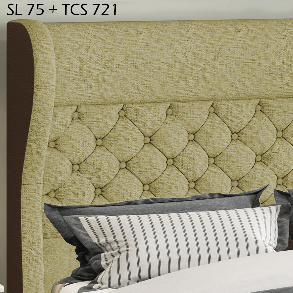 Cabeceira Casal 140 cm Hav Linho E Corano SL 75 TCS 721 Peer