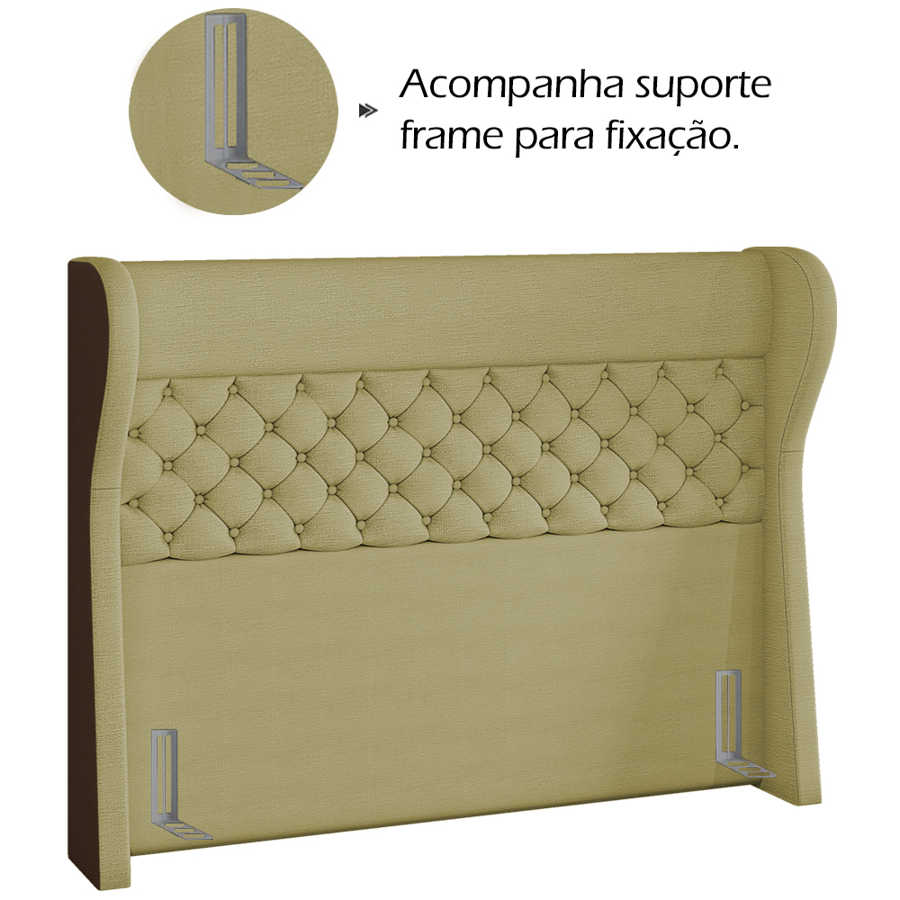 Cabeceira Casal 140 cm Hav Linho E Corano SL 75 TCS 721 Peer