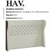 Cabeceira Casal 140 cm Hav Linho E Corano SL 76 TCS 721 Peer