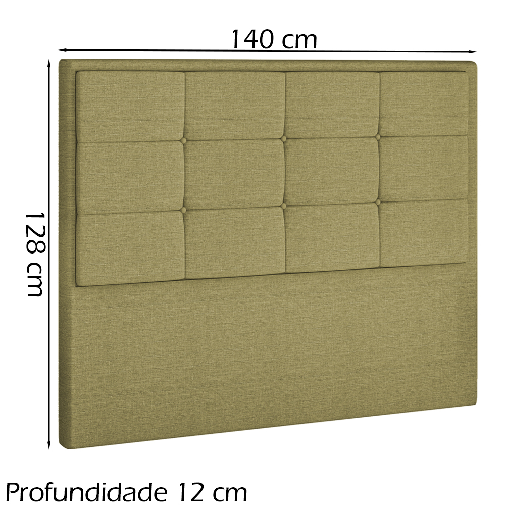 Cabeceira Casal 140 cm Lhots Linho SL 75 Peer