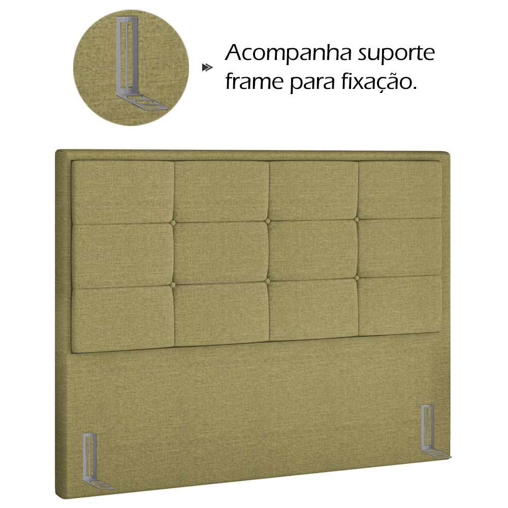 Cabeceira Casal 140 cm Lhots Linho SL 75 Peer