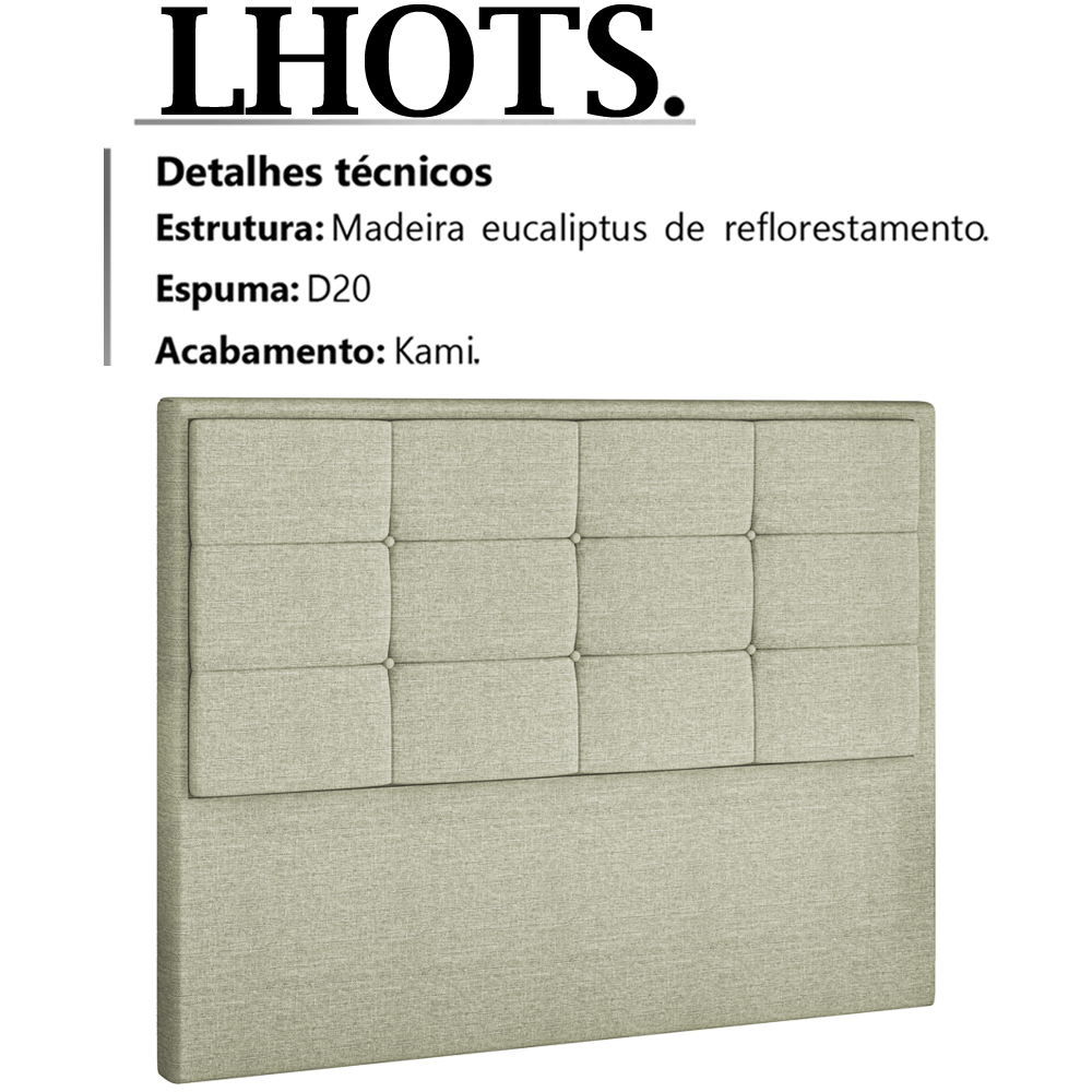 Cabeceira Casal 140 cm Lhots Linho SL 76 Peer