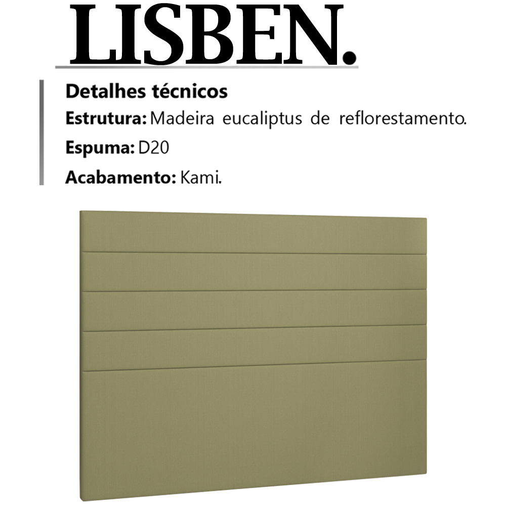 Cabeceira Casal 140 cm Lisben Linho SL 75 Peer