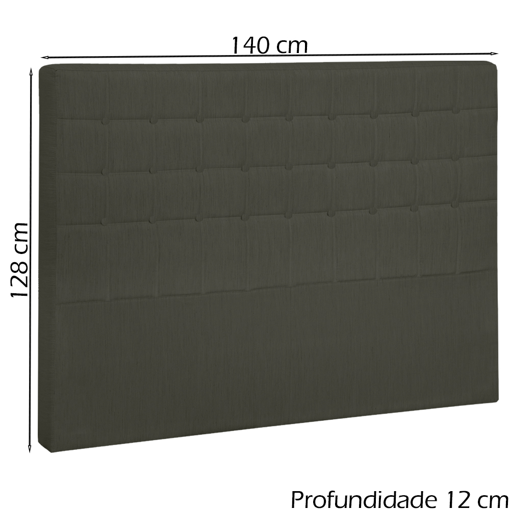Cabeceira Casal 140 cm Lonnd Linho SL 74 Peer