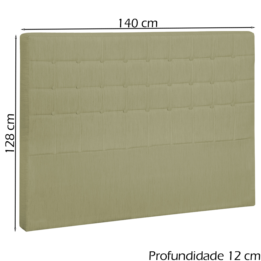 Cabeceira Casal 140 cm Lonnd Linho SL 75 Peer