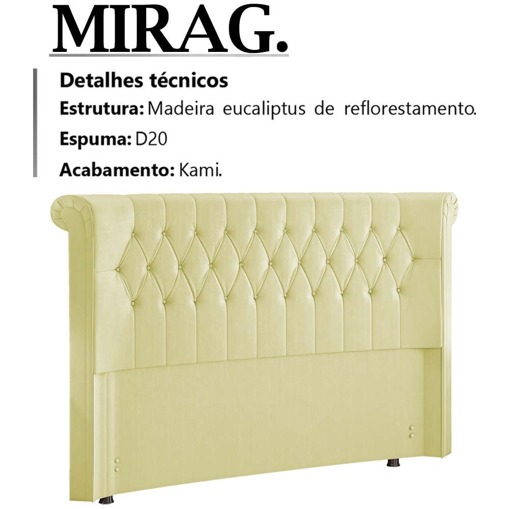 Cabeceira Casal 140 cm Mirag Corano TCS 350 Peer