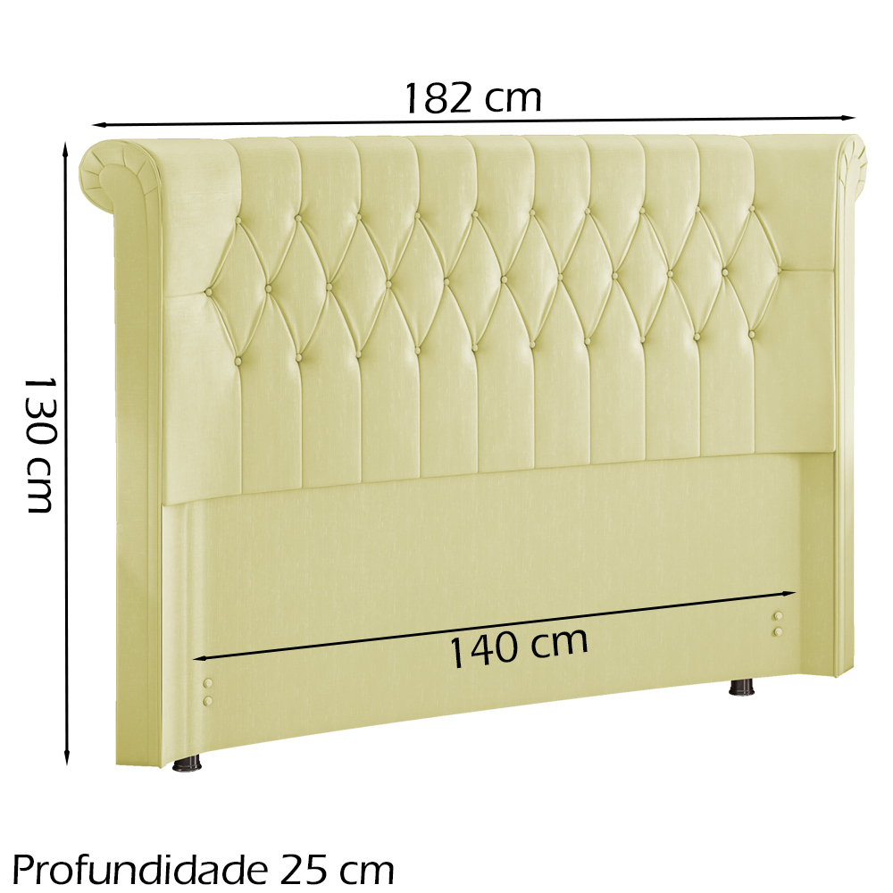 Cabeceira Casal 140 cm Mirag Corano TCS 350 Peer