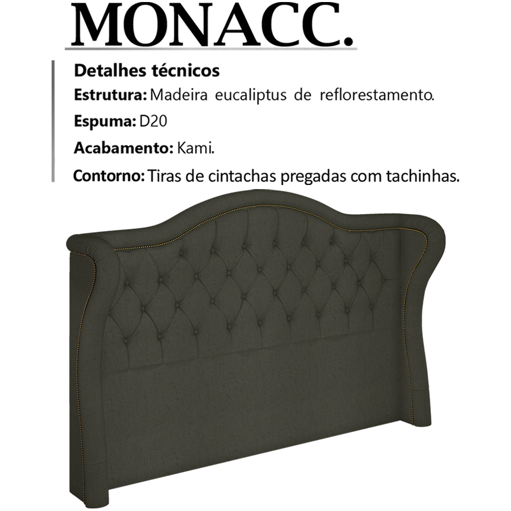 Cabeceira Casal 140 cm Monacc Linho SL 74 Peer