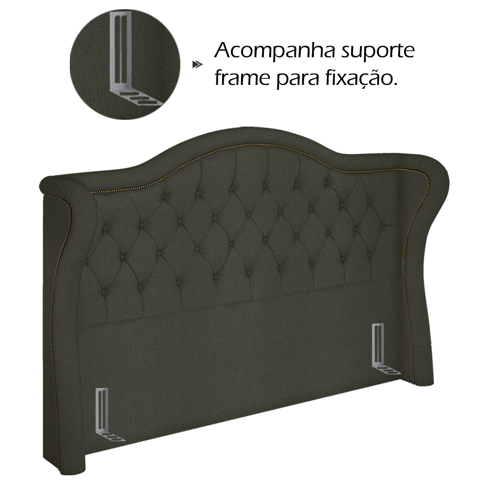 Cabeceira Casal 140 cm Monacc Linho SL 74 Peer