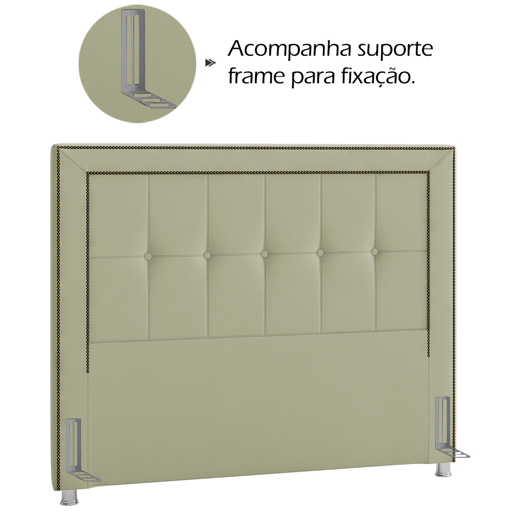 Cabeceira Casal 140 cm Napoll Veludo SL 940 Peer