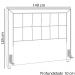 Cabeceira Casal 140 cm Napoll Veludo SL 942 Peer
