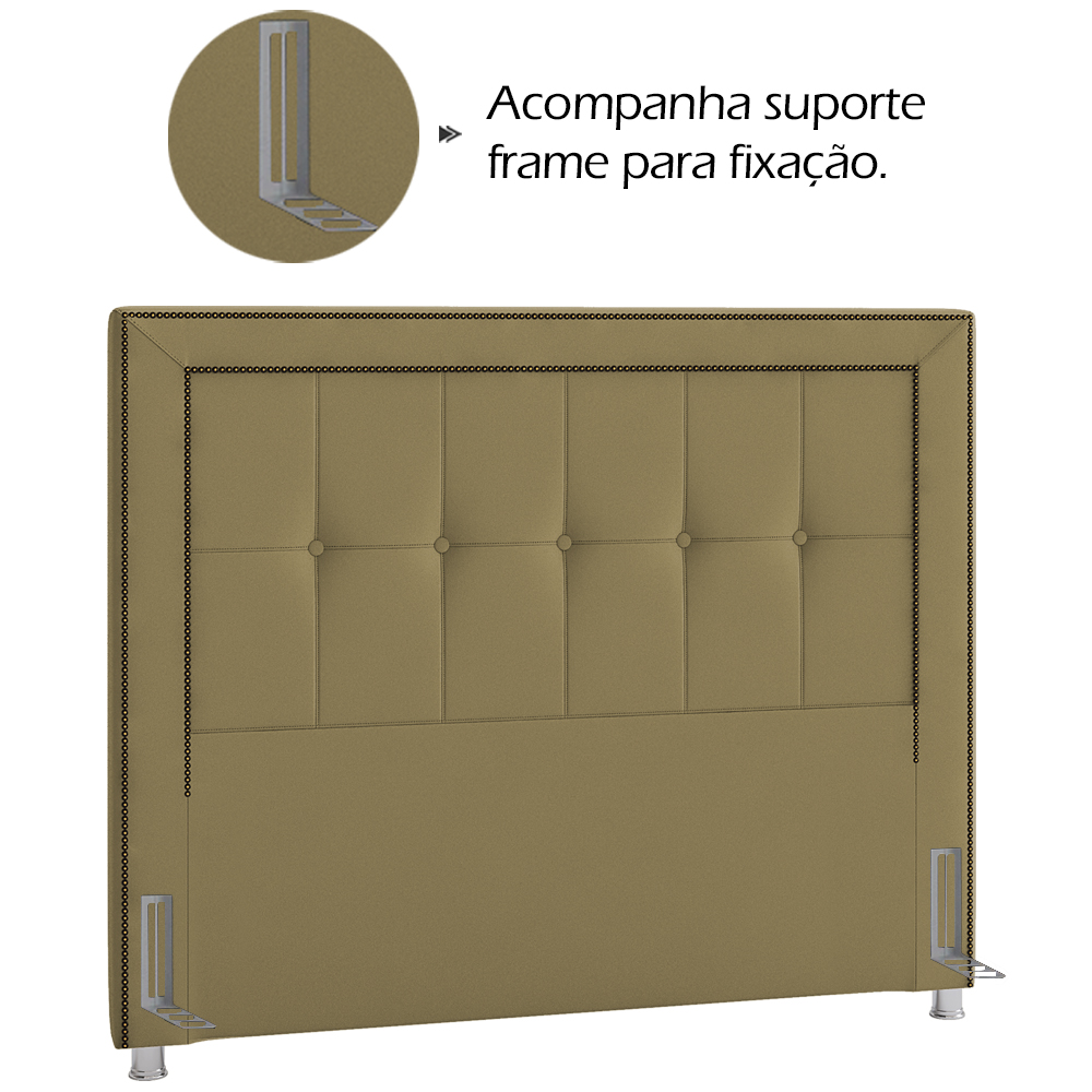 Cabeceira Casal 140 cm Napoll Veludo SL 945 Peer