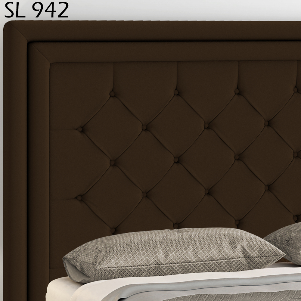 Cabeceira Casal 140 cm Padov Veludo SL 942 Peer
