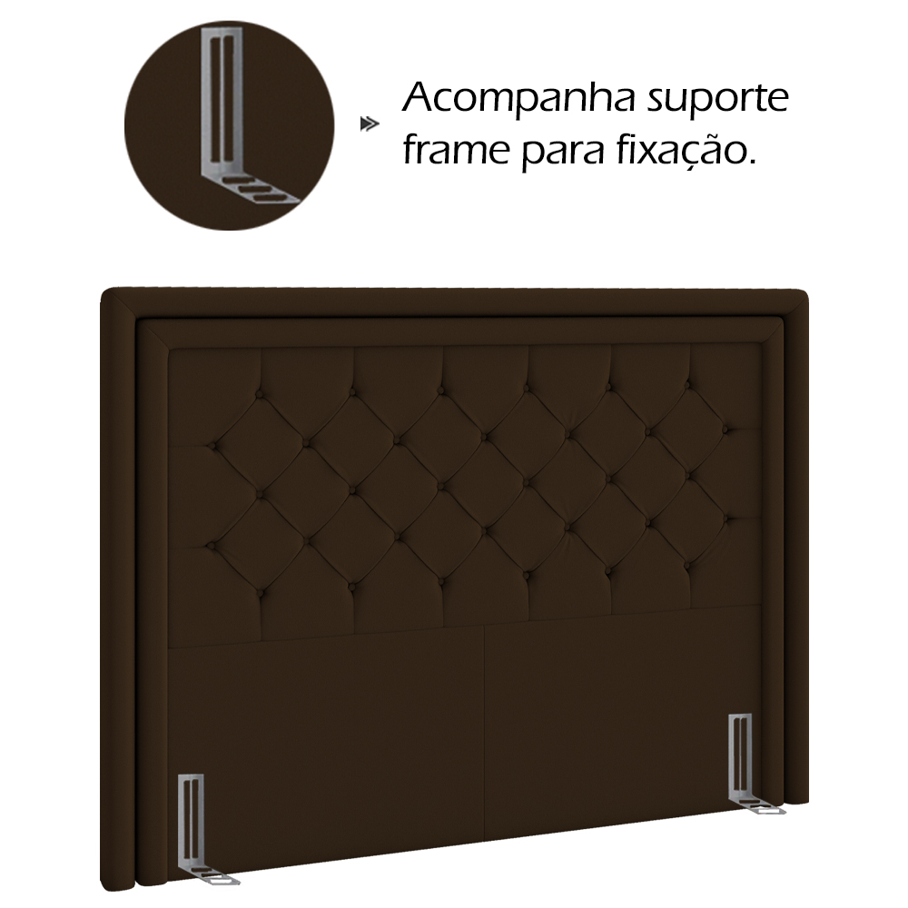 Cabeceira Casal 140 cm Padov Veludo SL 942 Peer