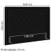 Cabeceira Casal 140 cm Padov Veludo SL 944 Peer