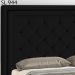 Cabeceira Casal 140 cm Padov Veludo SL 944 Peer