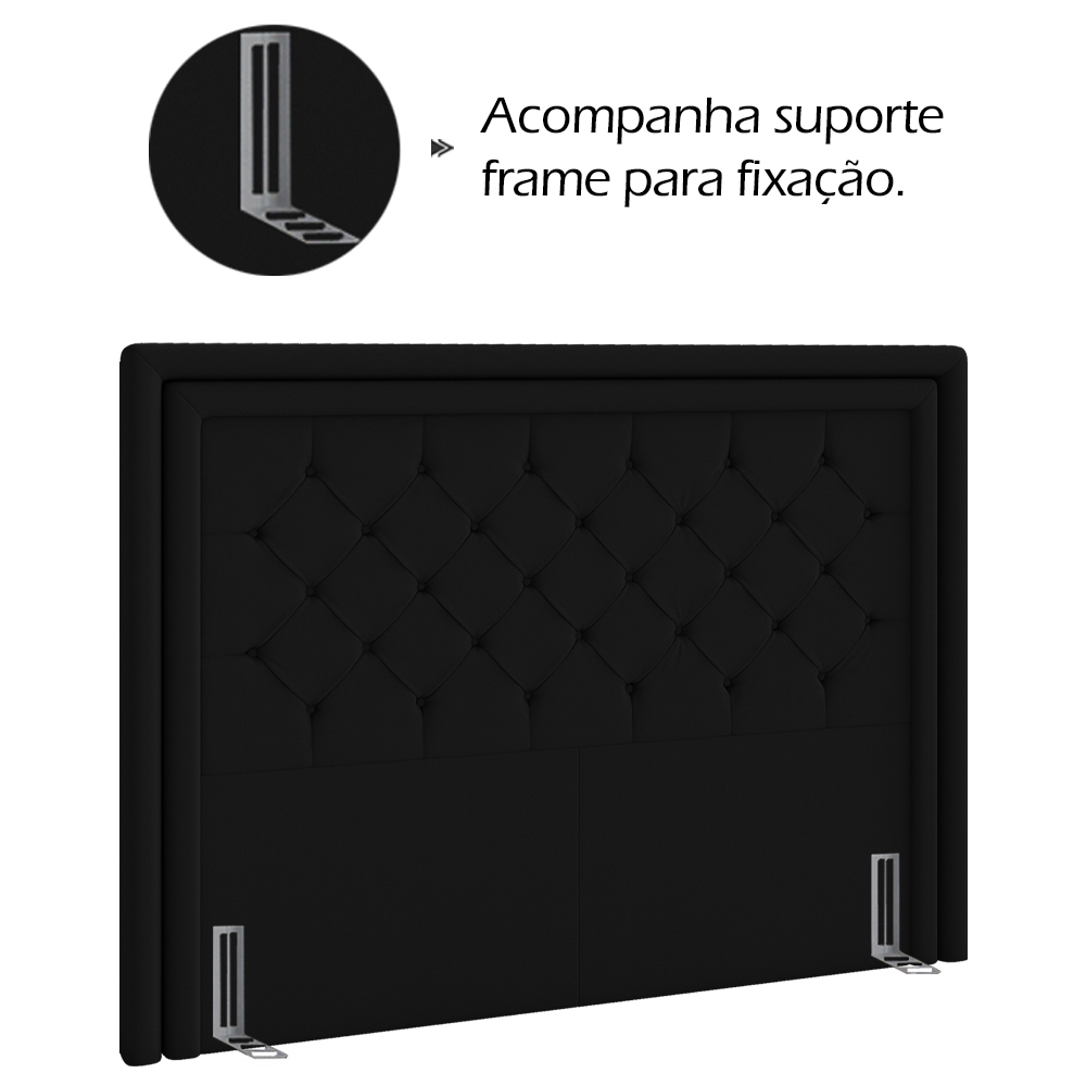 Cabeceira Casal 140 cm Padov Veludo SL 944 Peer