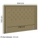 Cabeceira Casal 140 cm Padov Veludo SL 945 Peer