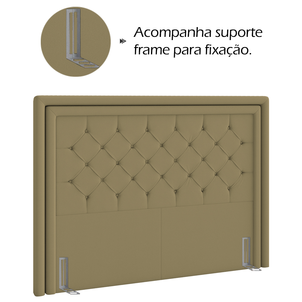 Cabeceira Casal 140 cm Padov Veludo SL 945 Peer