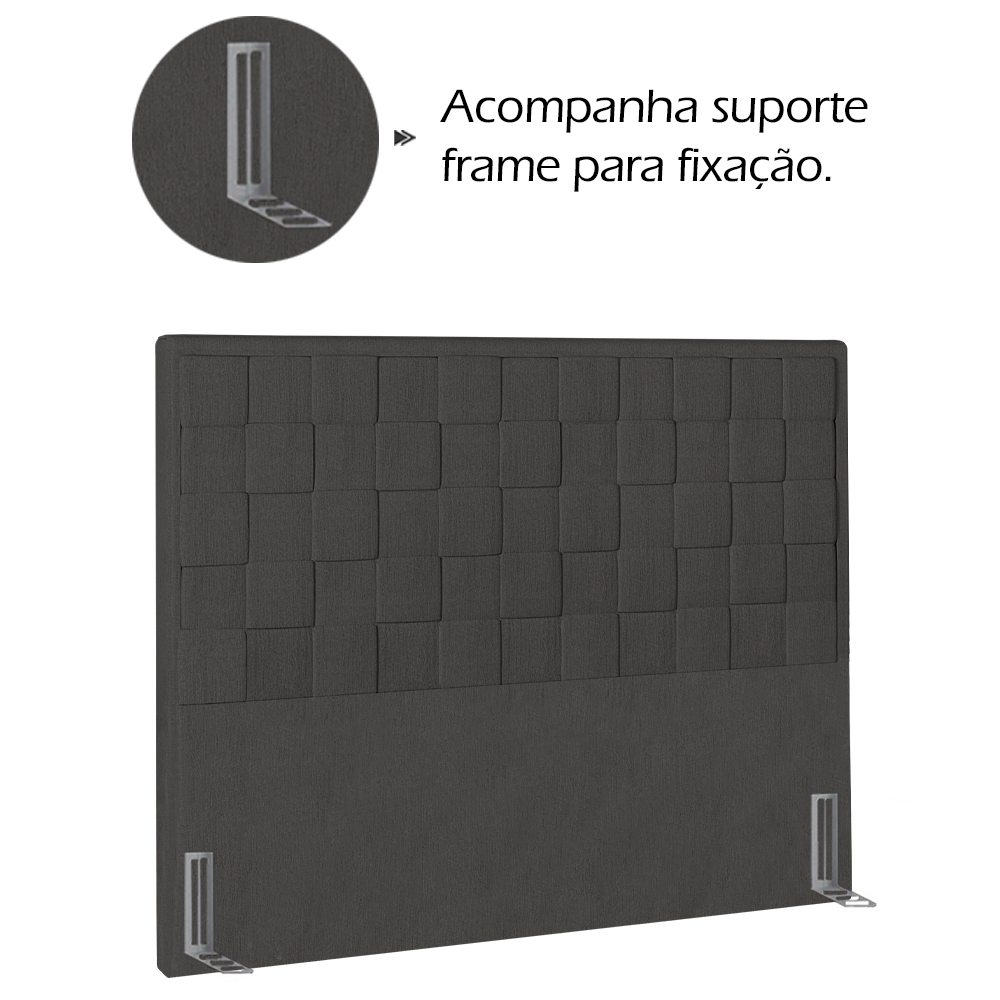 Cabeceira Casal 140 cm Priss Linho SL 74 Peer