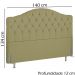 Cabeceira Casal 140 cm Room Linho SL 75 Peer