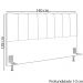 Cabeceira Casal 140 cm Sevill Veludo SL 940 Peer
