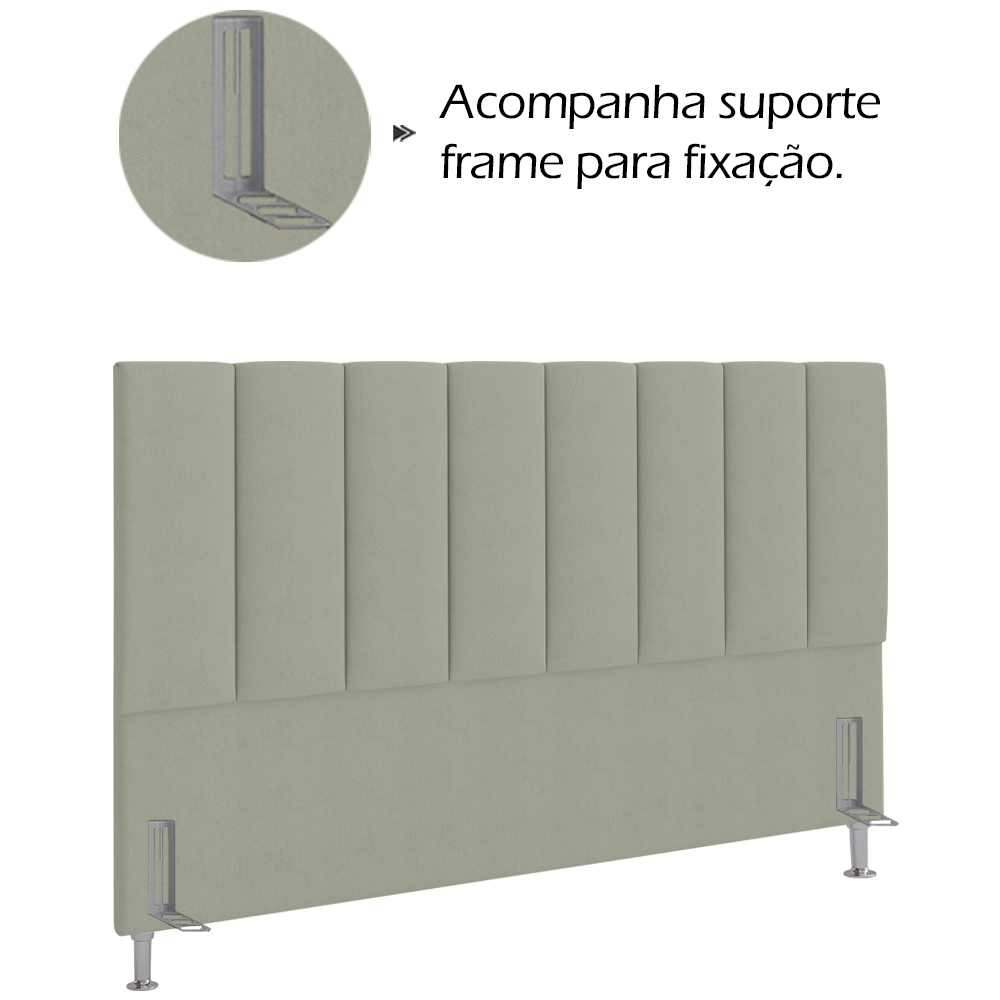 Cabeceira Casal 140 cm Sevill Veludo SL 940 Peer