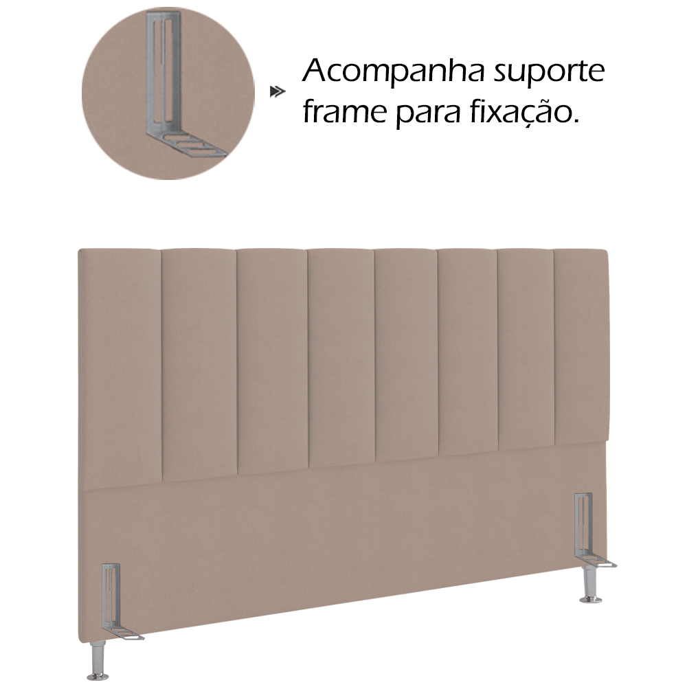 Cabeceira Casal 140 cm Sevill Veludo SL 949 Peer