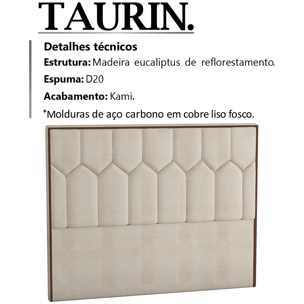 Cabeceira Casal 140 cm Taurin Linho SL 70 Peer