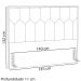 Cabeceira Casal 140 cm Taurin Linho SL 70 Peer