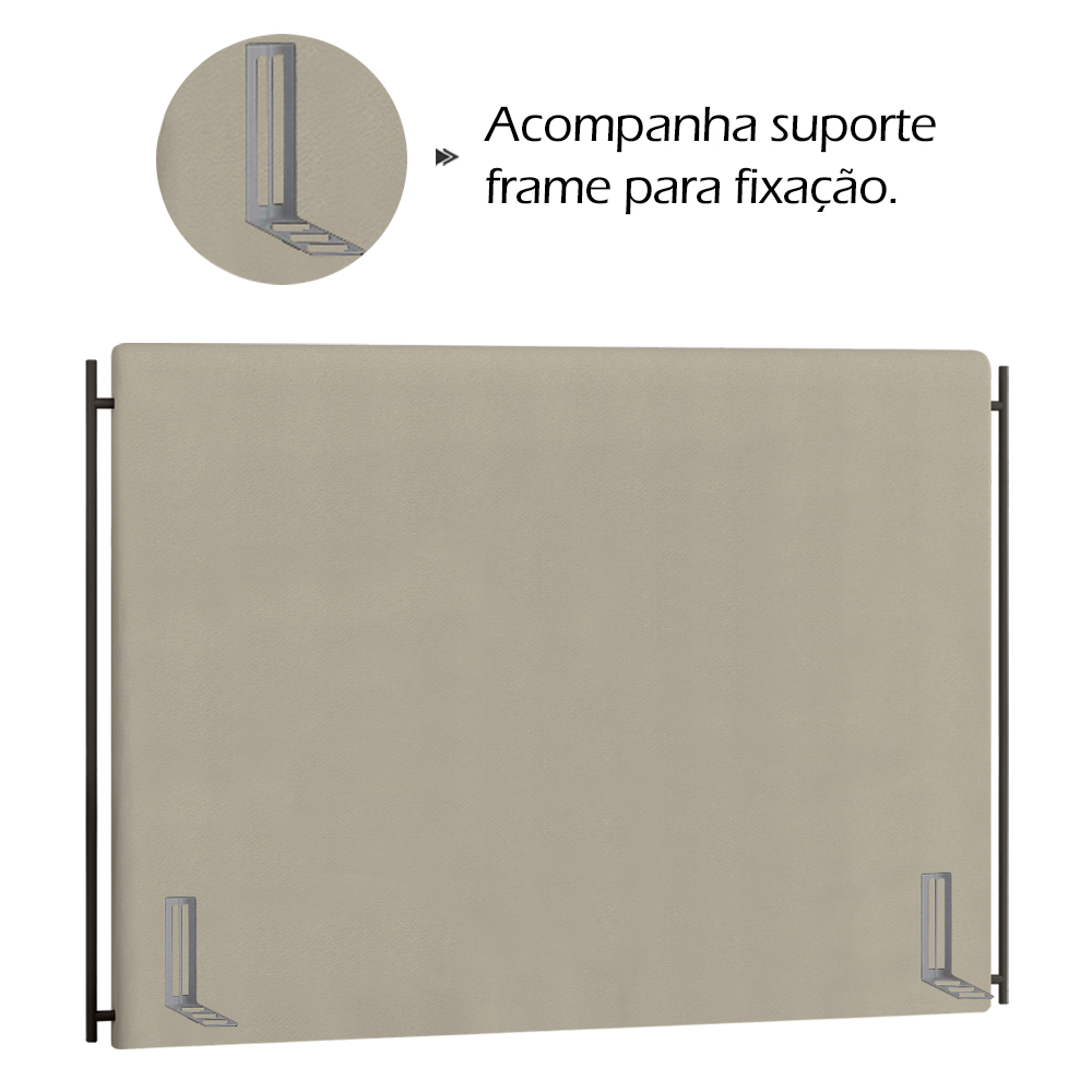 Cabeceira Casal 140 cm Troy Veludo SL 940 Peer