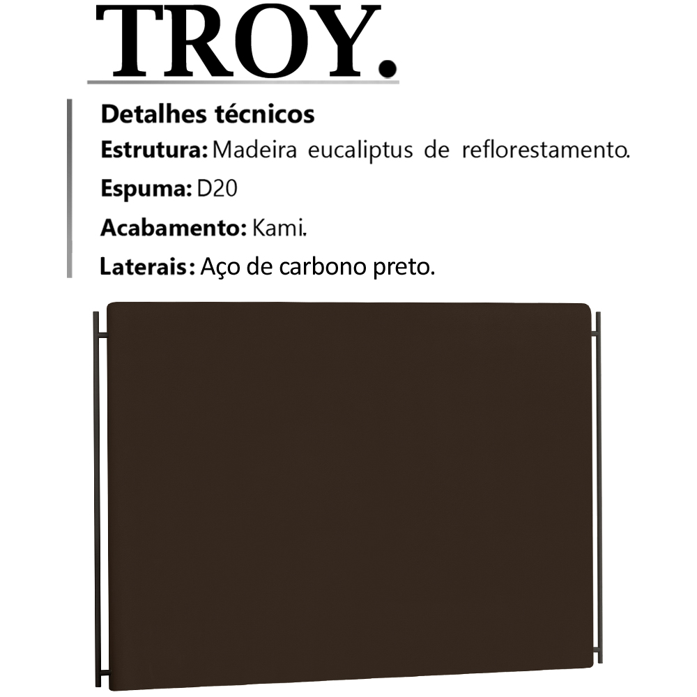 Cabeceira Casal 140 cm Troy Veludo SL 942 Peer