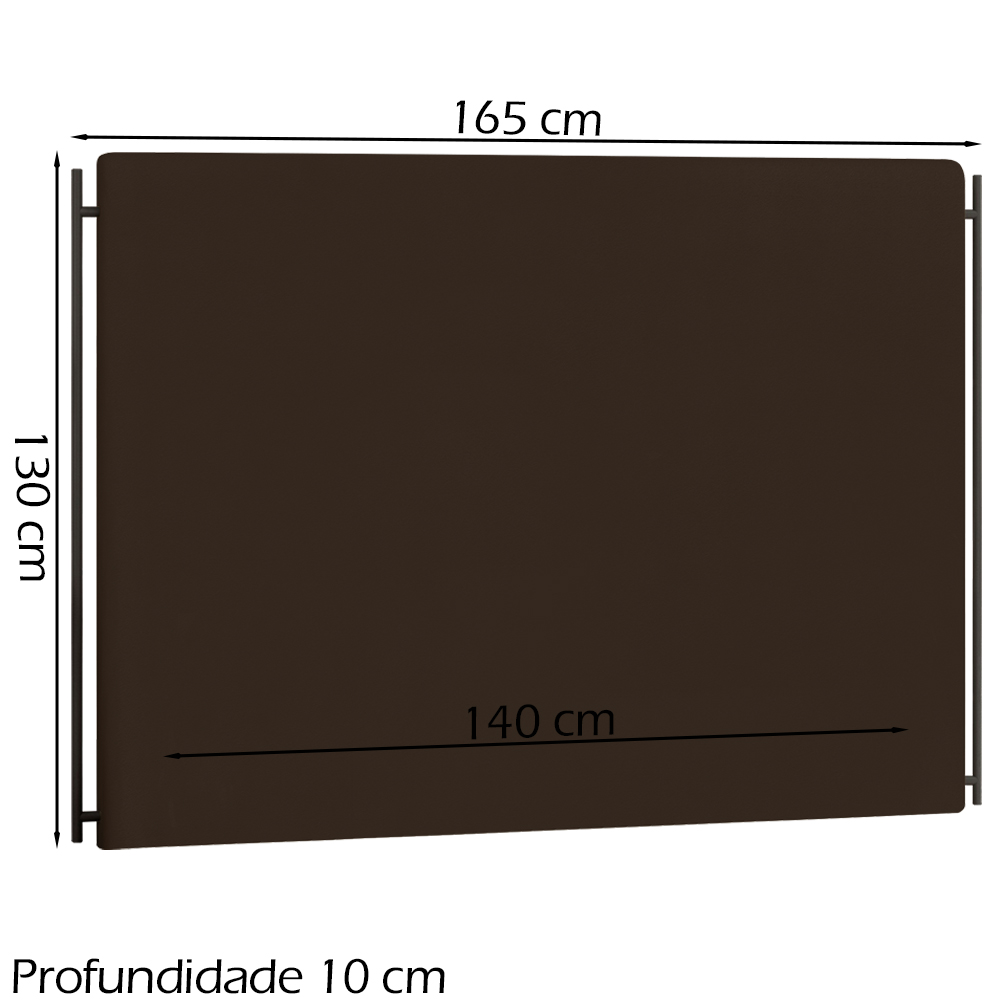 Cabeceira Casal 140 cm Troy Veludo SL 942 Peer