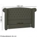 Cabeceira Casal 140 cm Valenn Linho SL 74 Peer