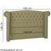 Cabeceira Casal 140 cm Valenn Linho SL 75 Peer