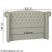 Cabeceira Casal 140 cm Valenn Linho SL 76 Peer