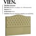 Cabeceira Casal 140 cm Vien Linho SL 75 Peer