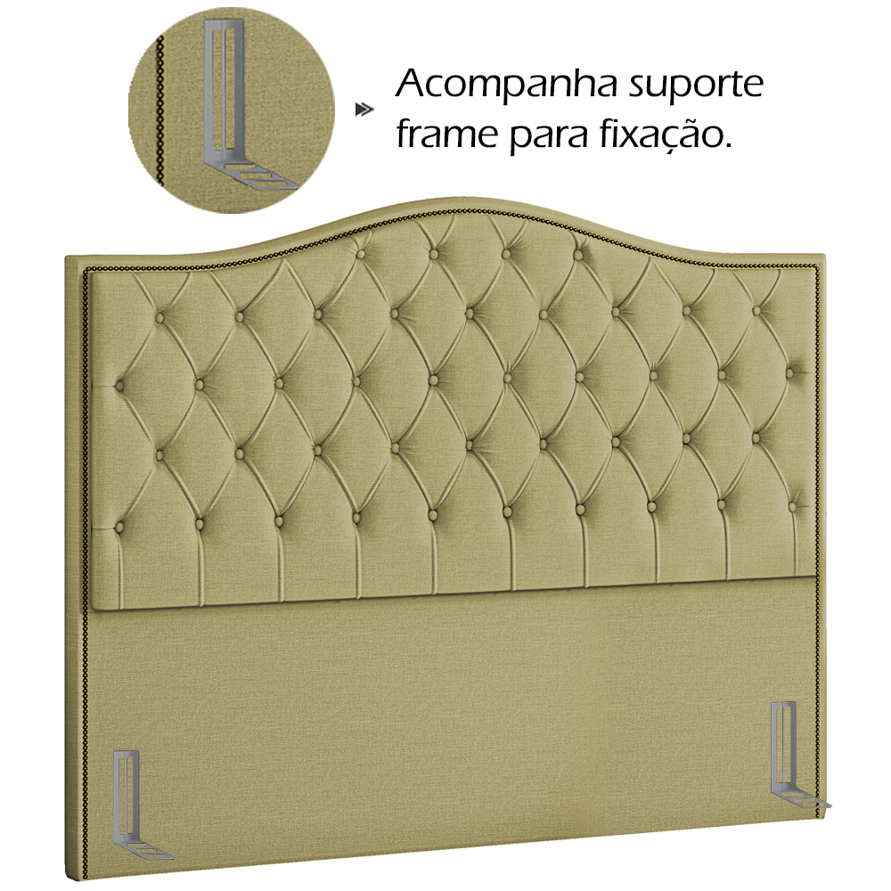 Cabeceira Casal 140 cm Vien Linho SL 75 Peer