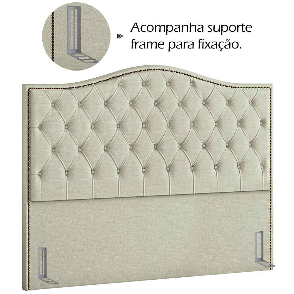 Cabeceira Casal 140 cm Vien Linho SL 76 Peer