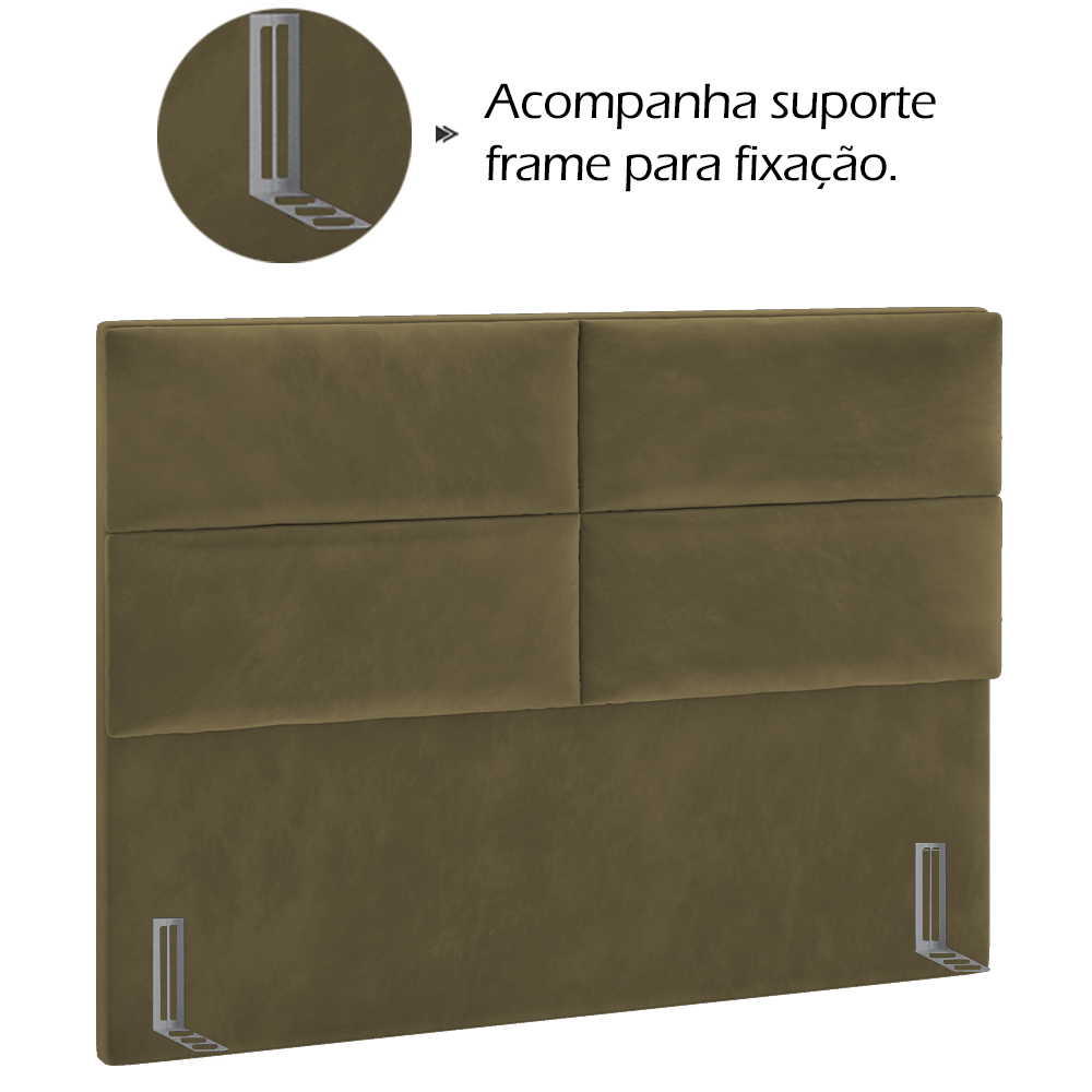 Cabeceira Queen 160 cm Barcel Veludo SL 945 Peer