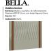 Cabeceira Queen 160 cm Bella Linho SL 76 Peer